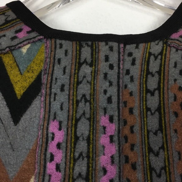 No Label Gray Chevron Maxi Cardigan - Picture 4 of 6